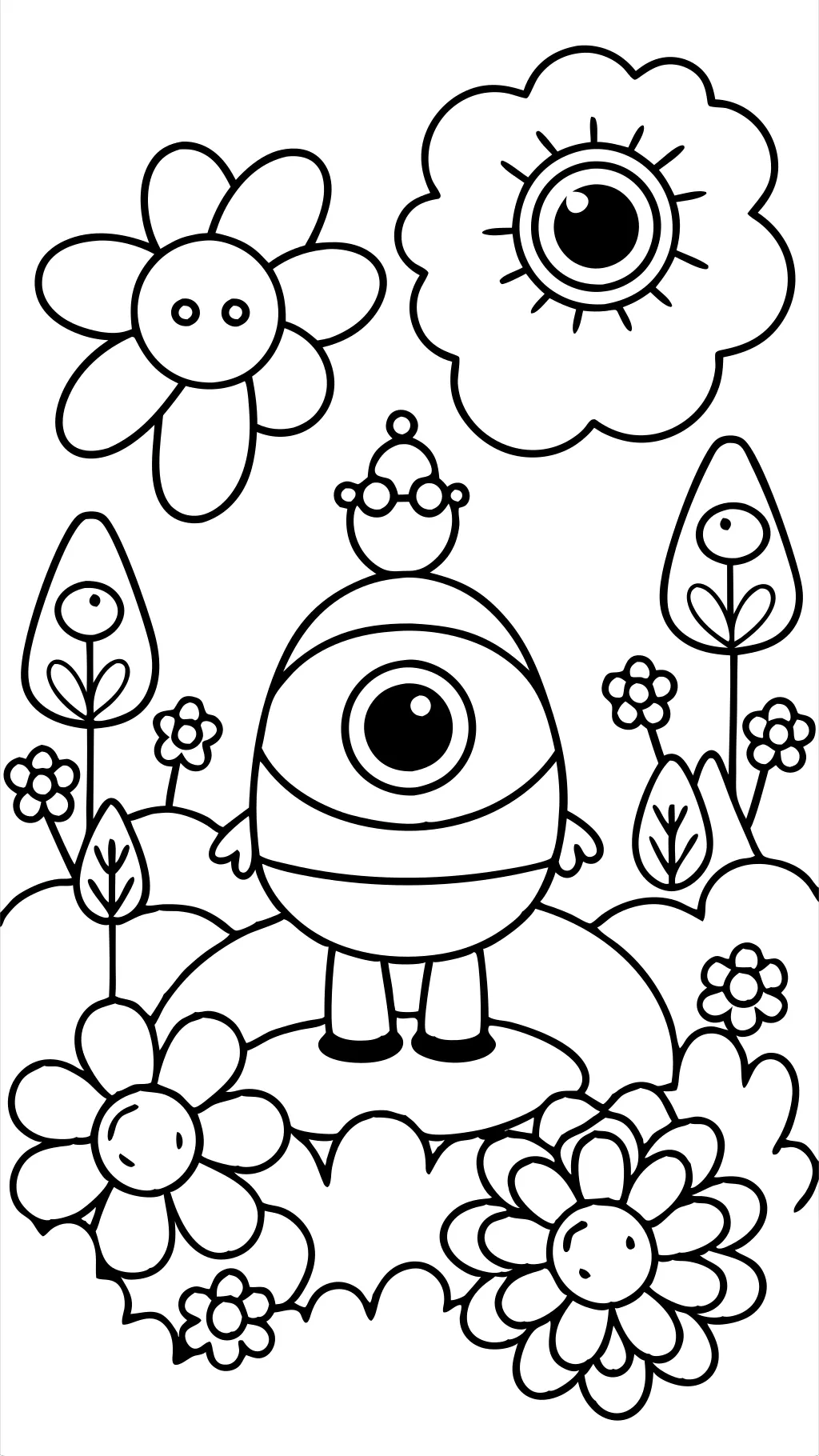 cyclops coloring page